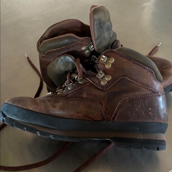 Timberland Boots Women 10M Brown Leather  Lace Up Boots s5310 Rugged Casual 6” - Picture 11 of 12